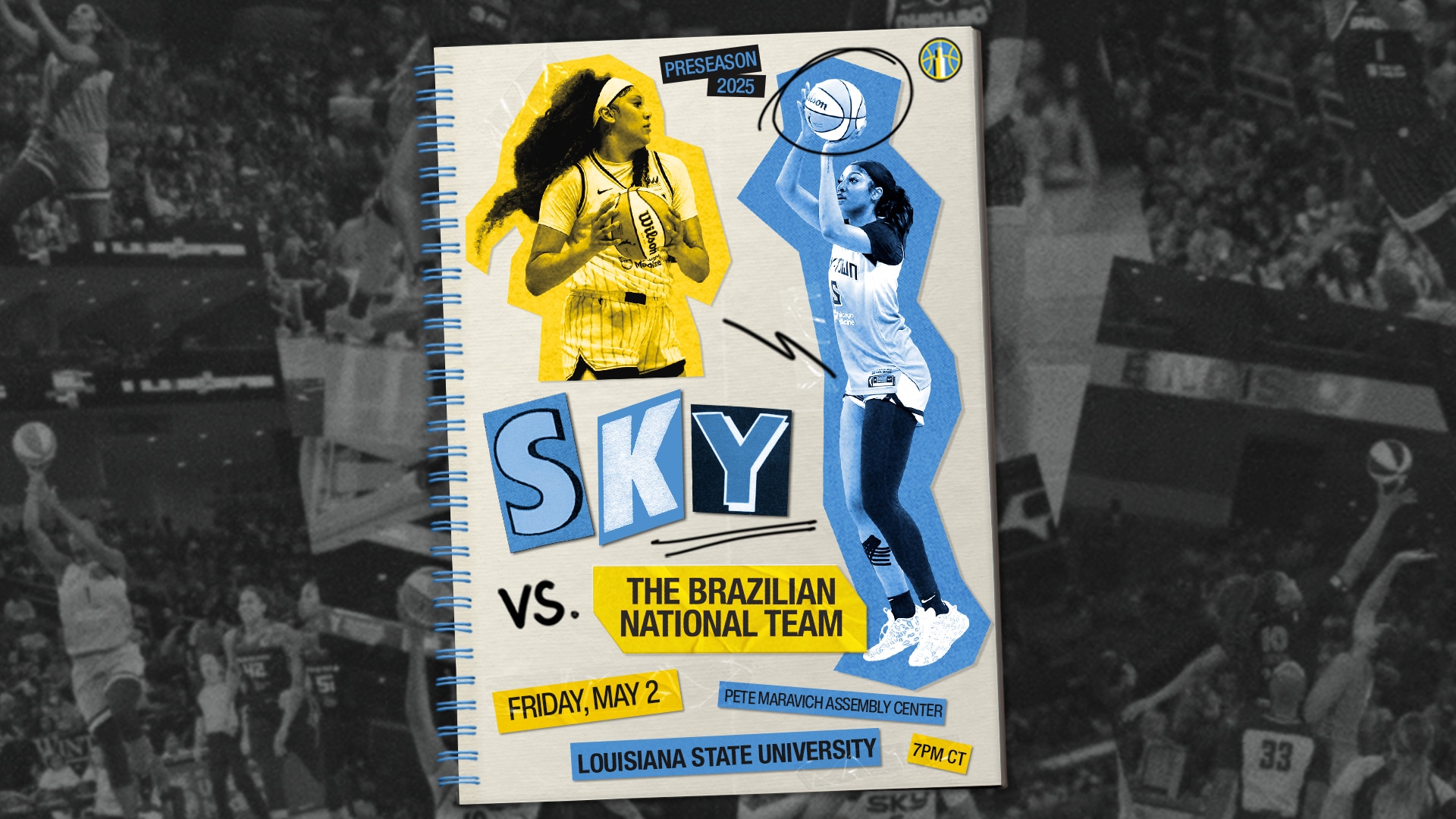 Chicago Sky Set to Play Preseason Game Against Brazilian National Team at Louisiana State University