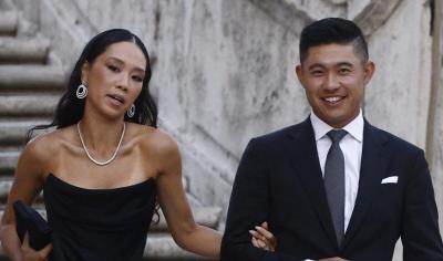 Katherine and Collin at the 2023 Ryder Cup gala dinner