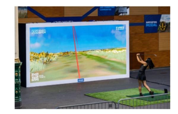 AIG Women's Open - World's First Playable Billboard