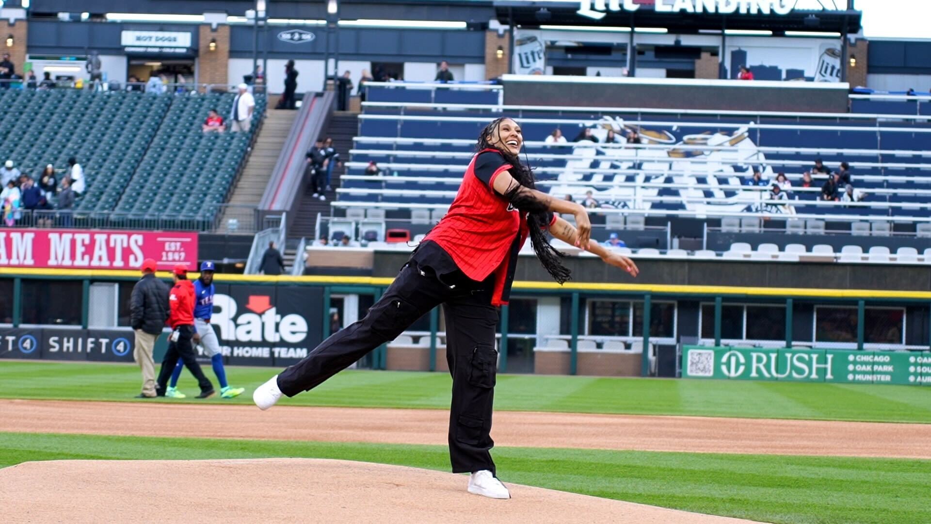 Chicago Sky x Chicago White Sox Presents: Kamilla's First Pitch